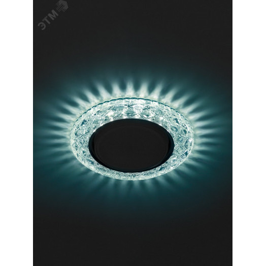 DK LD24 BL/WH Точечные светильники ЭРА декор cо светодиодной подсветкой Gx53, голубой