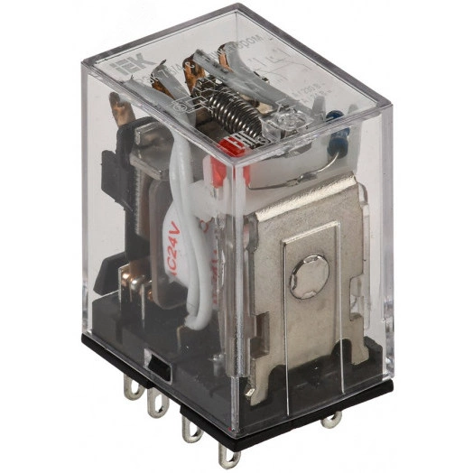 Реле промежуточное 24В переменного тока 4пк 3A РЭК78/4 с индикацией