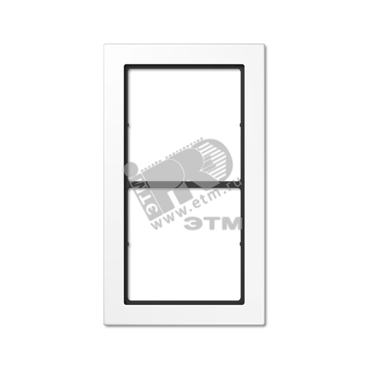 Рамка 2 поста белая