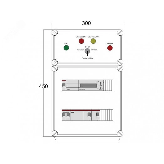 Щит управления электрообогревом DEVIbox HS 2x2700 D850 (в комплекте с терморегулятором)