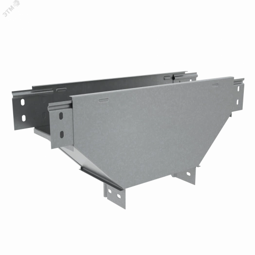 Т-ответвитель переходник 80х300-600 мм верт. c разворотом трассы на 90 гр. ПЛЮС (нижняя часть больше исходной) HD