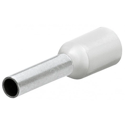 Гильзы контактные с пластиковым изолятором белые 05мм2 (AWG 20) L=16мм 200шт