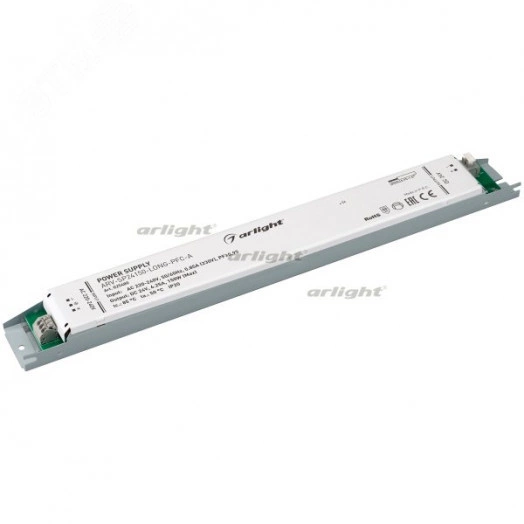 Блок питания ARV-SP24150-LONG-PFC-A (24V, 6.25A, 150W) (ARL, IP20 Металл, 5 лет)