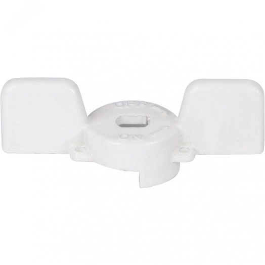 Ручка-бабочка для шарового крана STOUT 1' - 1 1/4' белая