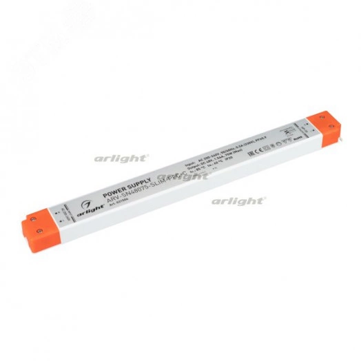 Блок питания ARV-SN48075-SLIM-PFC-C (48V, 1.56A, 75W) (ARL, IP20 Пластик, 3 года)