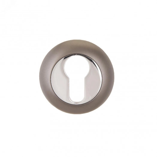 Накладка декоративная (комплект) под цилиндровый механизм замка, АЛЛЮР АРТ ET-R1 MBN (3242) графит