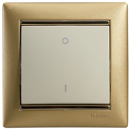 VALENA Рамка 1 пост матовое золото