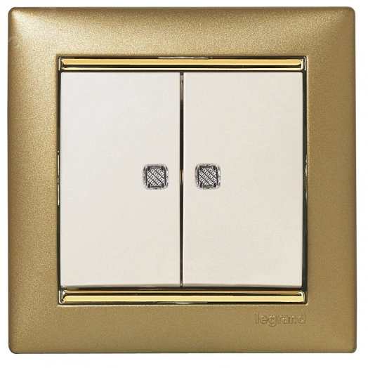 VALENA Рамка 1 пост матовое золото