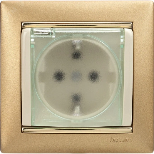 VALENA Рамка 1 пост матовое золото