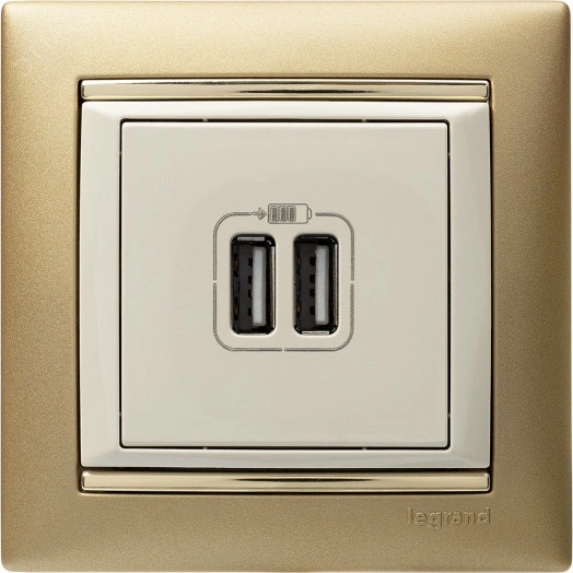 VALENA Рамка 1 пост матовое золото