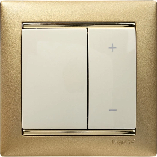 VALENA Рамка 1 пост матовое золото