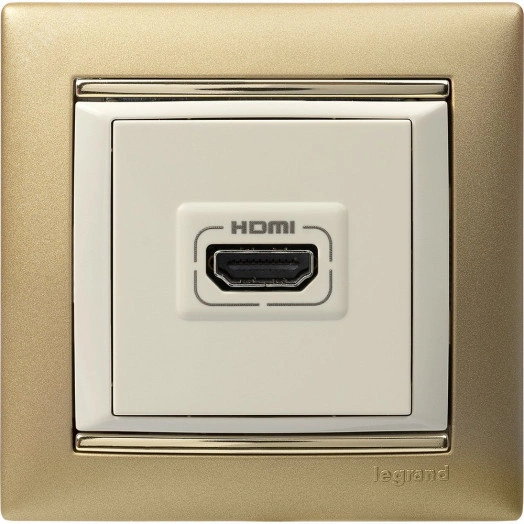 VALENA Рамка 1 пост матовое золото