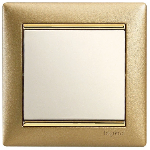 VALENA Рамка 1 пост матовое золото