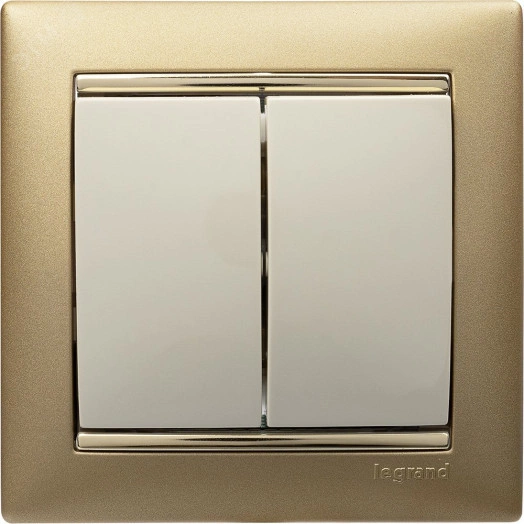 VALENA Рамка 1 пост матовое золото