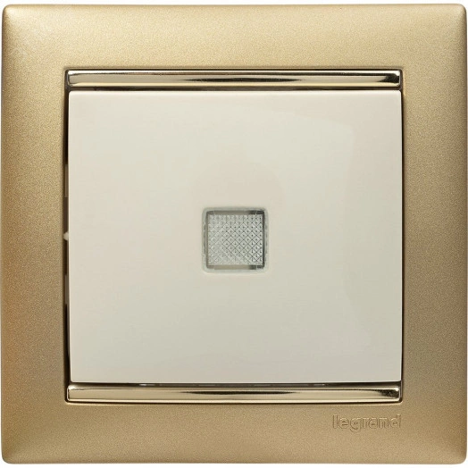 VALENA Рамка 1 пост матовое золото