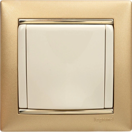 VALENA Рамка 1 пост матовое золото