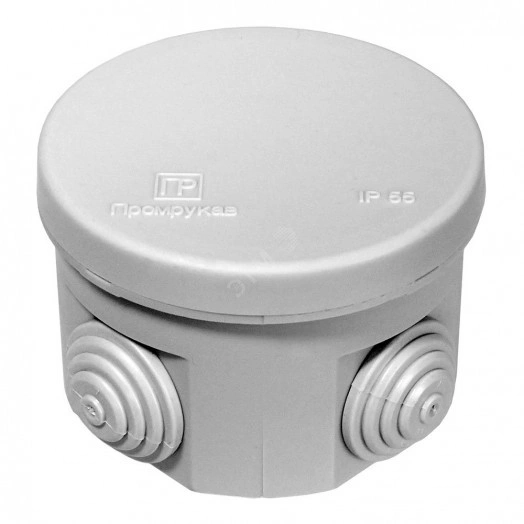 Коробка распределительная 40-0115 для открытой проводки безгалогенная (HF) атмосферостойкая 70х50 (132шт/кор)