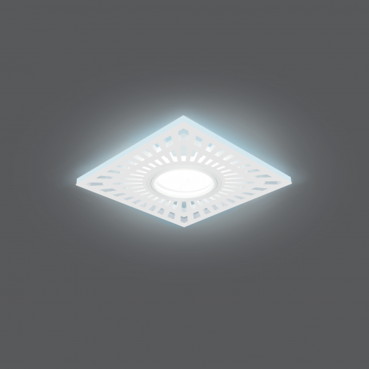 Светильник ИВО-3w 4000K, Gu5.3, квадратный, белый Backlight Gauss