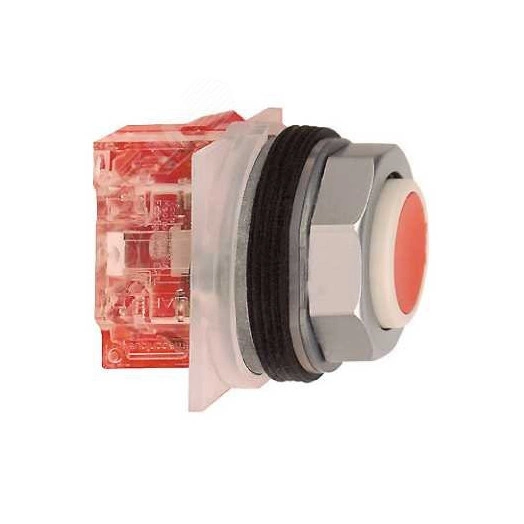 Кнопка 30мм удлиненная красная