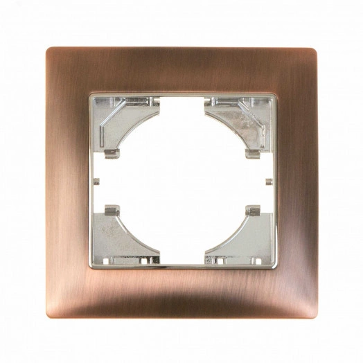 BRAVO рамка 1-местная, цинк,  бронза.