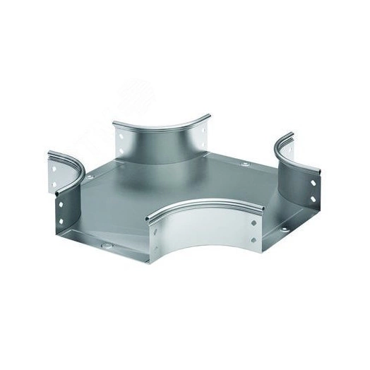 Ответвитель DPX крестообразный 100х50 в комплекте с крепежными элементами и соединительными пластинами