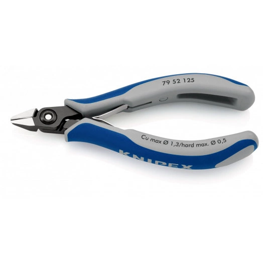 Прецизионные кусачки боковые для электроники вороненые 125 mm KN-7952125