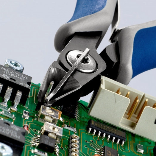 Прецизионные кусачки боковые для электроники вороненые 125 mm KN-7952125