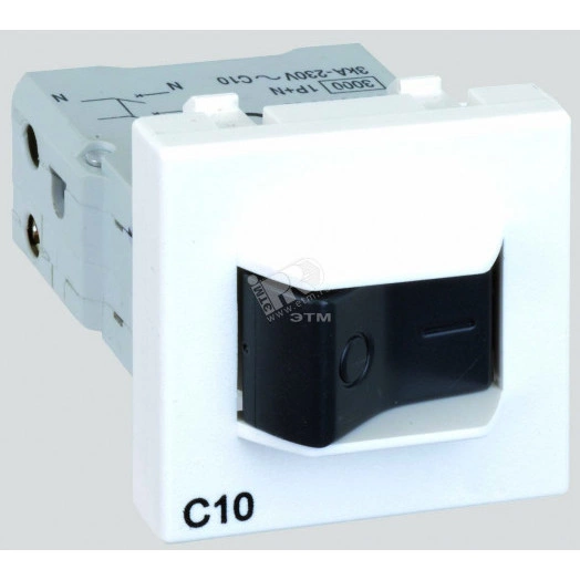 Connect Термомагнитный автомат 10A K45 45x45мм графит