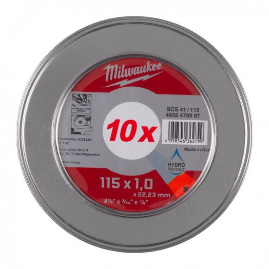 Диск отрезной SCS 41/115x1 PRO+ 10шт в металлическом боксе
