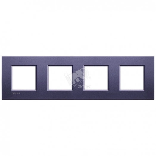 LivingLight Рамка прямоугольная 4 поста Синий шелк