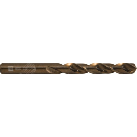 Сверло спиральное по металлу HSS Co в ПВХ упаковке, d9.7 мм