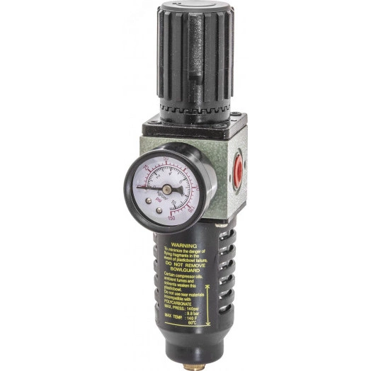 Фильтр-сепаратор с регулятором давления для пневматического инструмента 1/4''