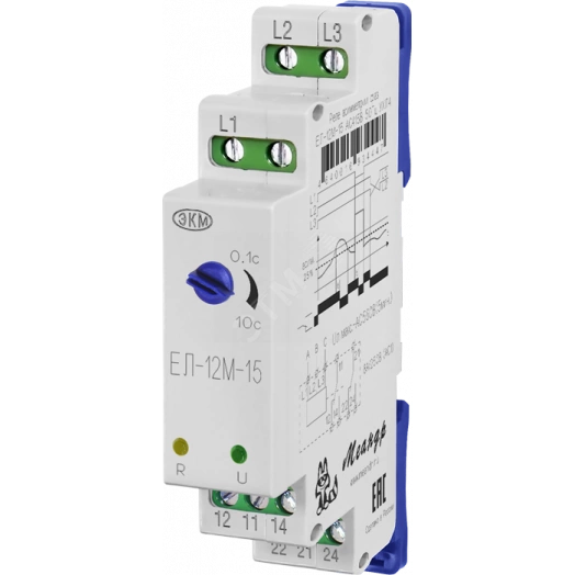 Реле контроля фаз  ЕЛ-12М-15 AC100В УХЛ4