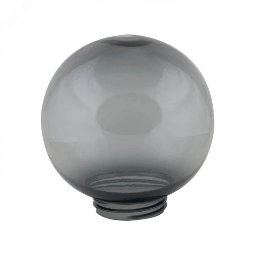 Рассеиватель в форме шара для садово-парковых светильников UFP-R200A SMOKE Диаметр - 200мм Тип соединения с крепежным элементом - резьбовой Материал - САН-пластик Цвет - дымчато-серый  TM Uniel