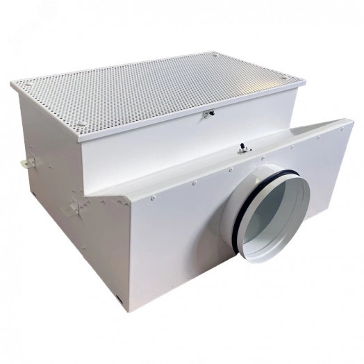 Корпус HEPA фильтра, потолочный в гигиеническом исполнении 610х305х150, H150-652х347, боковое подключение D200