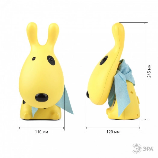 NLED-410-1W-Y Светильники настольные ЭРА наст.светильник NLED-410-1W-Y желтый