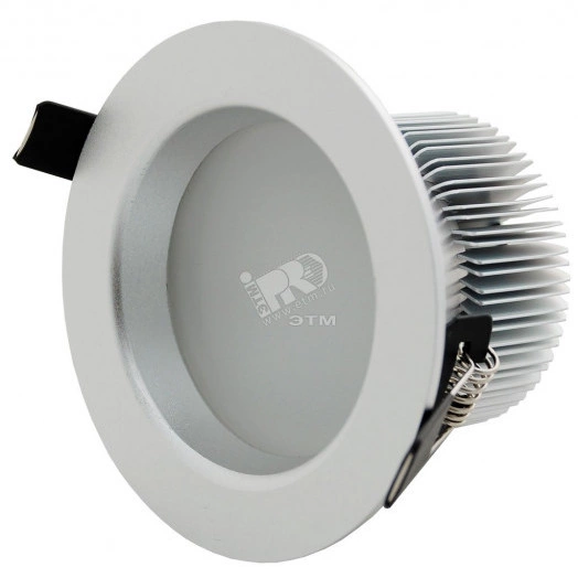 Светильник светодиодный ДВО-14Вт 1680Лм IP40 4250К 30град. серый  матовый