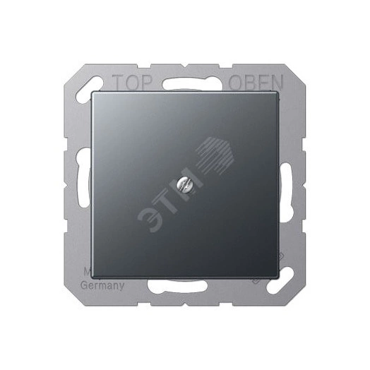 Кабельный вывод с разгрузкой натяжения (с несущей платой)  Серия A500  Материал- термопласт  Цвет- матовый антрацит