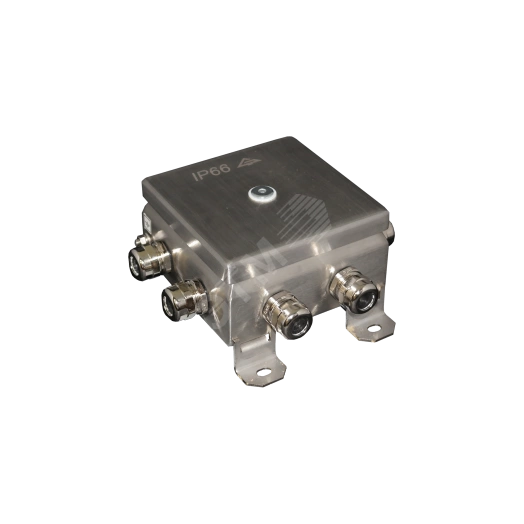 Коробка монтажная огнестойкая КМ-О (12к)-IP66-1212, корпус из нержавеющей стали, количество вводов 8