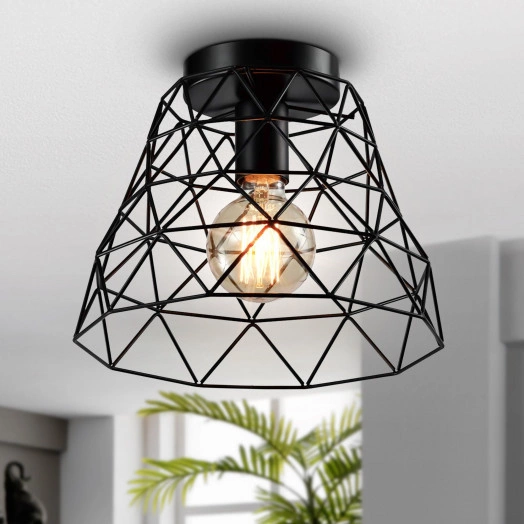 Светильник потолочный Rivoli Molly 5091-201 1 х Е27 40 Вт лофт-кантри для натяжных потолков