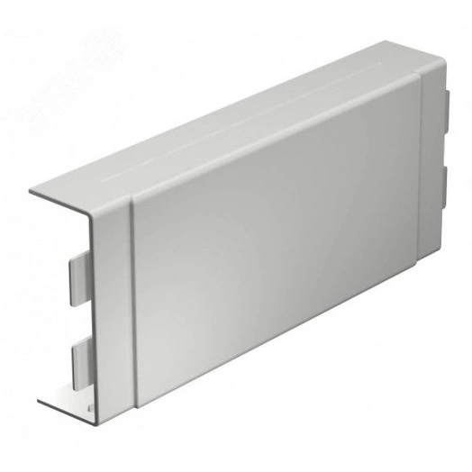 Крышка Т-образной секции кабельного канала WDK 40x110 мм (ПВХ, светло-серый)