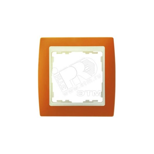 Рамка на 3 поста, S82, терракот - сл.кость