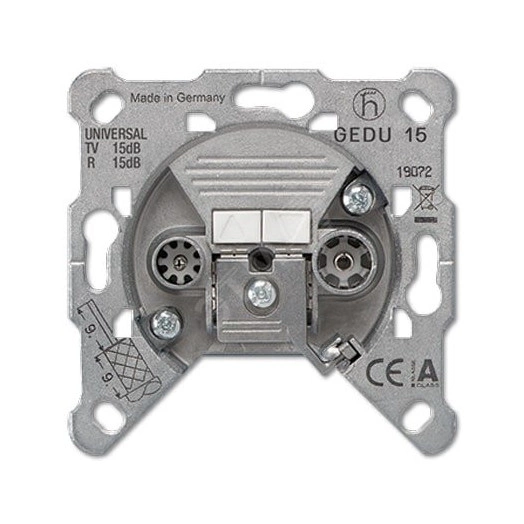 Розетка телевизионная TV-FM  проходная. Механизм.