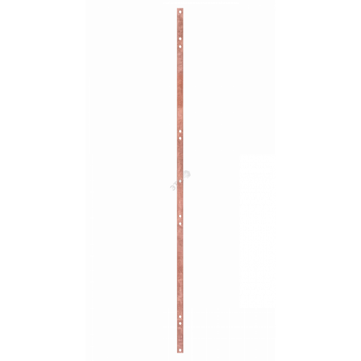 Шина заземления TLK медная 42U 6 клемм вертикальная