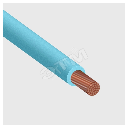 Провод силовой ПуГВнг(A)-LS 1х0,75 синий ТРТС