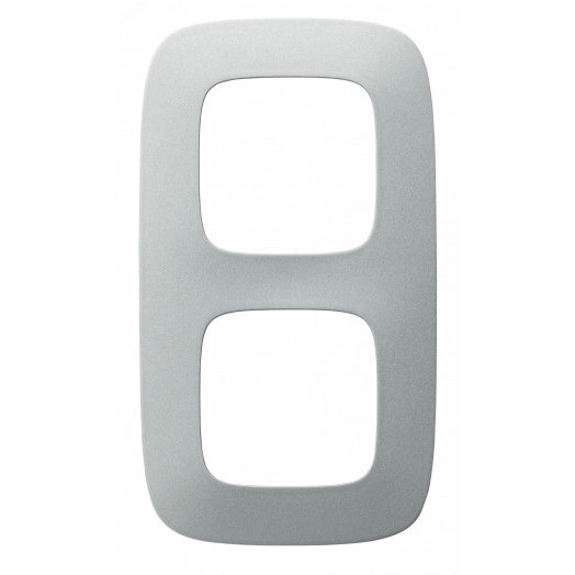 Valena ALLURE Рамка 2 поста алюминий универсальная