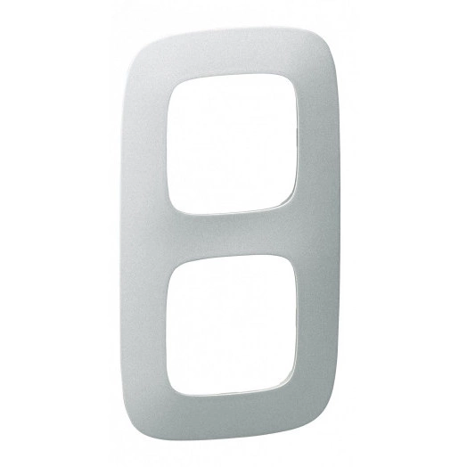 Valena ALLURE Рамка 2 поста алюминий универсальная