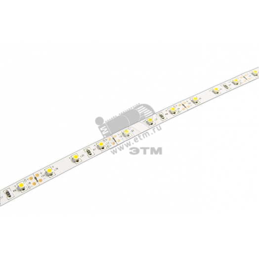 Лента светодиодная LEDx60/м 1м 6Вт/м 12В теплый белый IP20 (5м)
