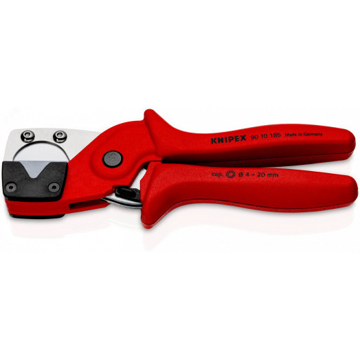 Труборез-ножницы для многослойных и пневматических шлангов рез: d 4 - 20 мм L-185 мм пластиковые армированные фиберглассом рукоятки KN-9010185SB