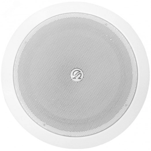 Оповещатель пожарный речевой, Потолочный (врезной). Част. диап. - 100Гц…14кГц, Напр. в линии - 25/70/100В, Мощность выбираемая - 0,25Вт/ 0,5Вт/ 1Вт/ 2Вт/ 4Вт, Звук. давл - 87/ 90/ 93/ 96/ 99 дБ, Белая металлическая декоративная решетка, металлич